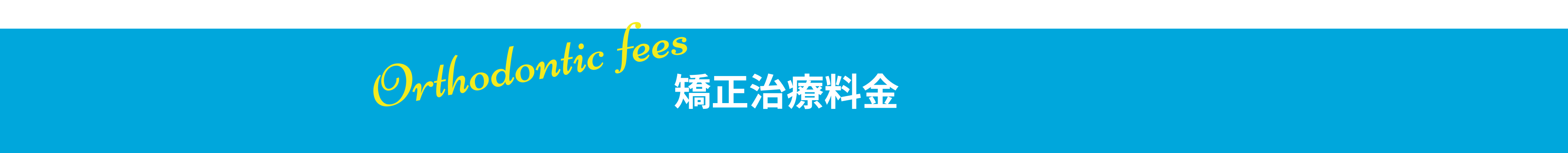 矯正治療料金