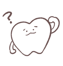 疑問を感じる歯のイラスト